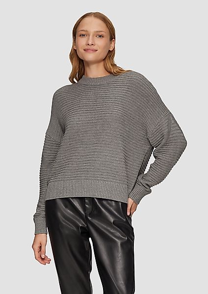 s.Oliver Strickpullover Oversized Strickpullover mit Strukturdetails günstig online kaufen