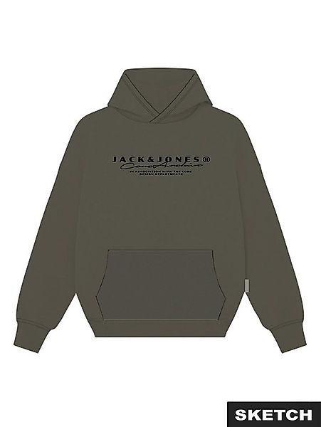 Jack & Jones Kapuzensweatshirt JCOPOINT BRANDING SWEAT HOOD FST günstig online kaufen