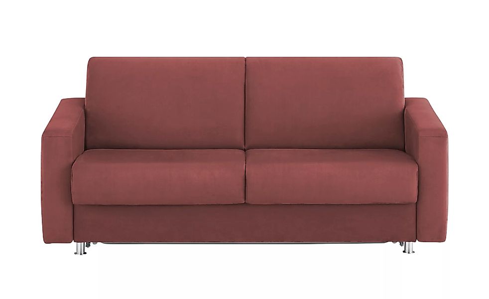 Schlafsofa - rot - 195 cm - 84 cm - 100 cm - Polstermöbel > Sofas > 2-Sitze günstig online kaufen
