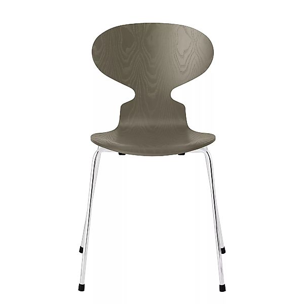 Fritz Hansen - Die Ameise™ Stuhl gefärbte Esche - olivgrün/Sitzfläche gefär günstig online kaufen