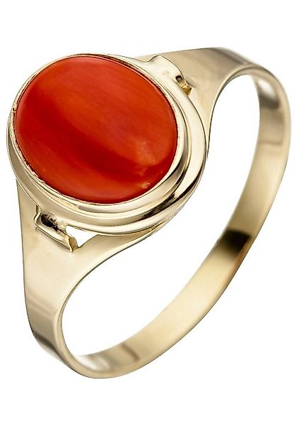 JOBO Goldring, 333 Gold mit Koralle günstig online kaufen
