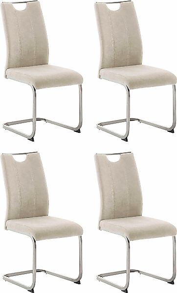 MCA furniture Freischwinger "MCA TERESINA Schwingstuhl mit Griffloch" () (4 günstig online kaufen