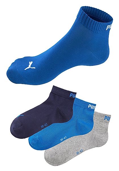 PUMA Kurzsocken (3-Paar) Atmungsaktiv, Rippenbündchen, weiche günstig online kaufen