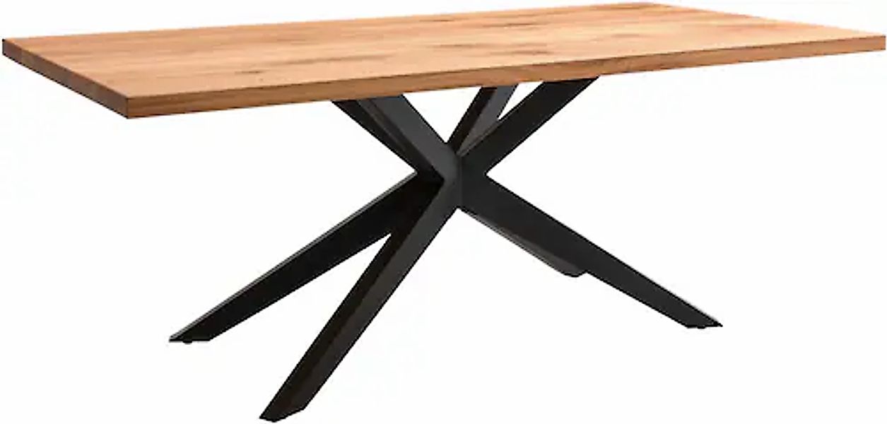 Musterring Esstisch »Tiama«, mit fester Platte in Barock-Eiche massiv, 40mm günstig online kaufen
