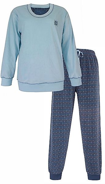 Tenderness Schlafanzug Damen Nikki Pyjama mit Bündchen (2 tlg) Modisches De günstig online kaufen