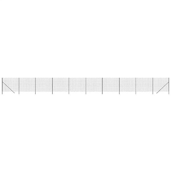 vidaXL Maschendrahtzaun Anthrazit 1,8x25 m Verzinkter Stahl 154221 günstig online kaufen
