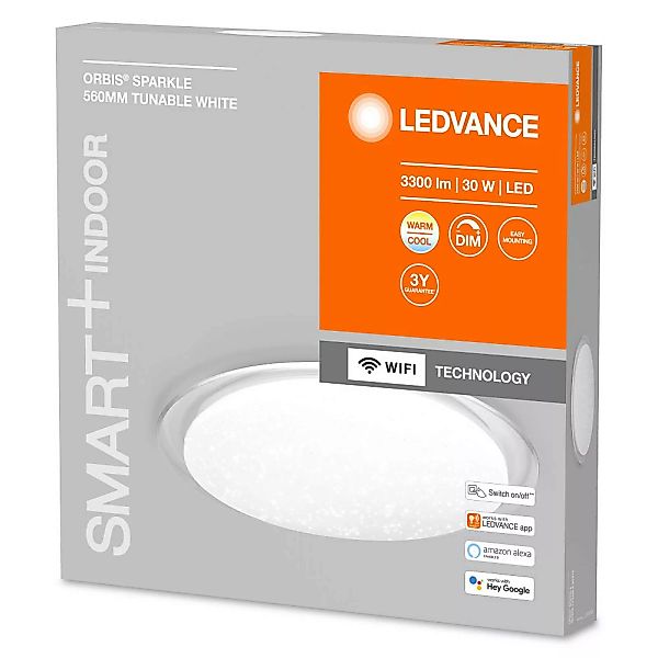 LEDVANCE SMART+ WiFi Orbis Sparkle, CCT, Ø 56 cm günstig online kaufen