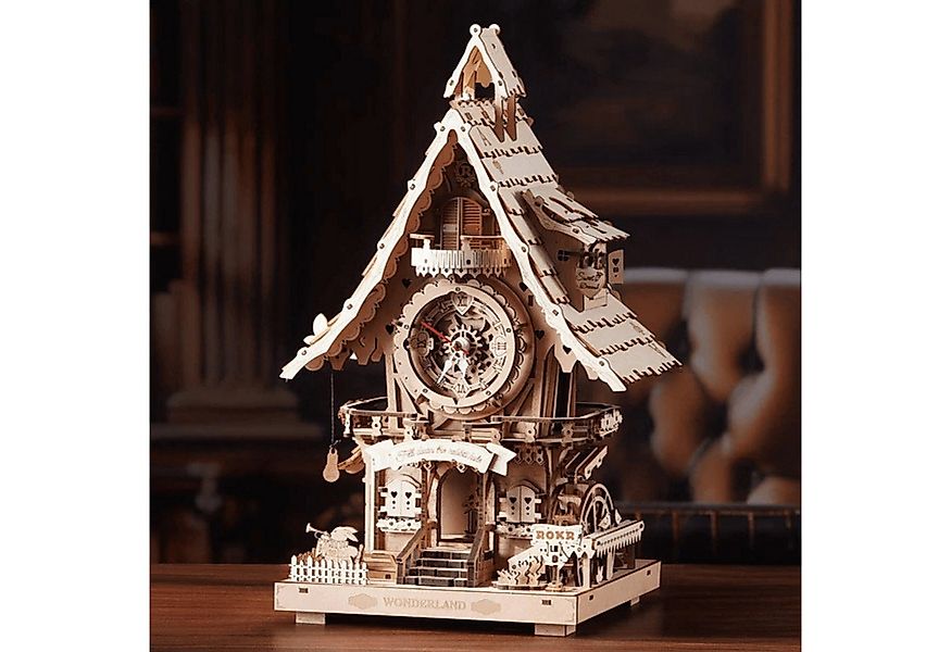 Robotime 3D-Puzzle Robotime Kuckucksuhr 3D Bausatz Farblos 3D Puzzle, 435 P günstig online kaufen