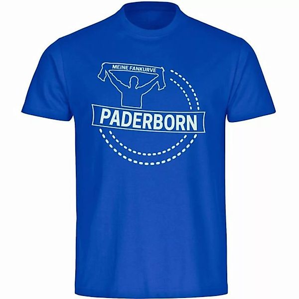 multifanshop T-Shirt Herren Paderborn - Meine Fankurve - Männer günstig online kaufen