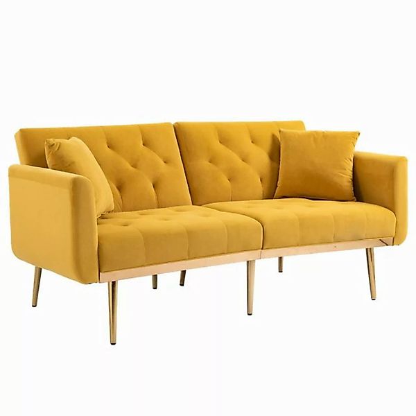 DOTMALL Sofa Samtsofa, Akzentsofa, Liebessitzsofa mit Metallfüßen günstig online kaufen