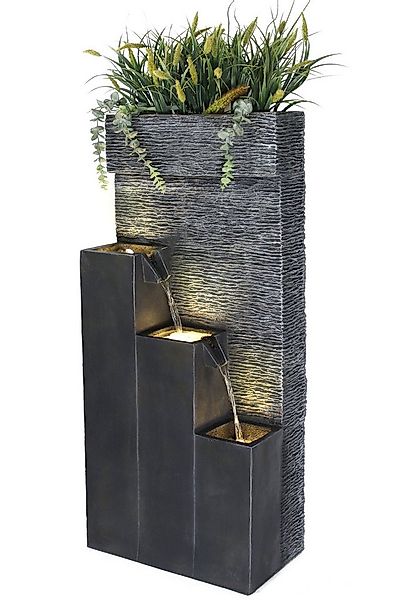 Arnusa Gartenbrunnen Großer Springbrunnen BK846 mit LED Beleuchtung, (Kompl günstig online kaufen
