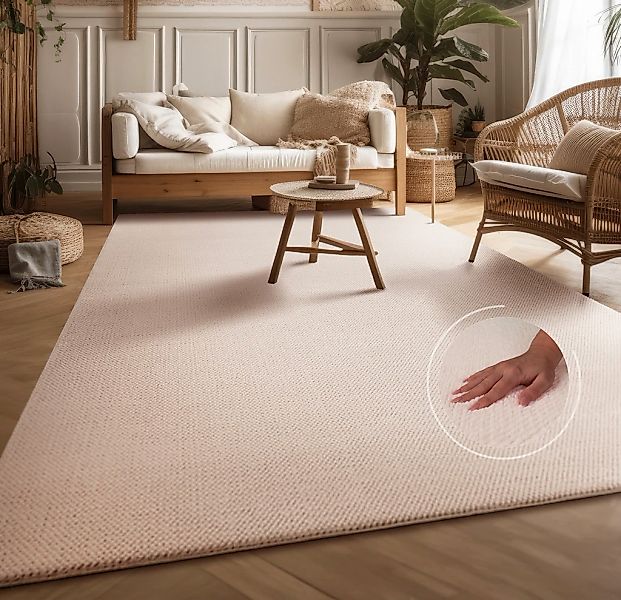 my home Teppich "Ciney, LAGERRÄUMUNG" rechteckig 16 mm Höhe Kurzflor, Hoch- günstig online kaufen