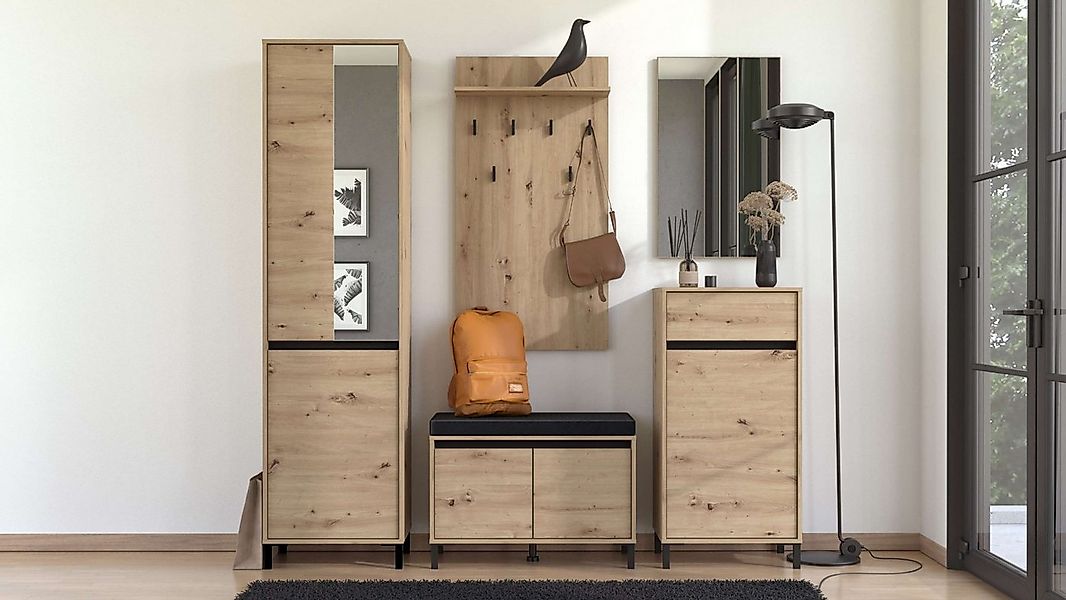 Home affaire Garderoben-Set Arran Flurmöbel, Dielenmöbel, Flurschrank, Flur günstig online kaufen