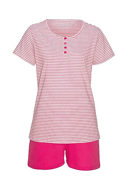Vivance Dreams Shorty, (Set, 2 tlg.), mit garngefärbten Streifen günstig online kaufen
