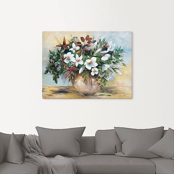 Artland Leinwandbild »Großzügige Blüten«, Blumen, (1 St.), auf Keilrahmen g günstig online kaufen