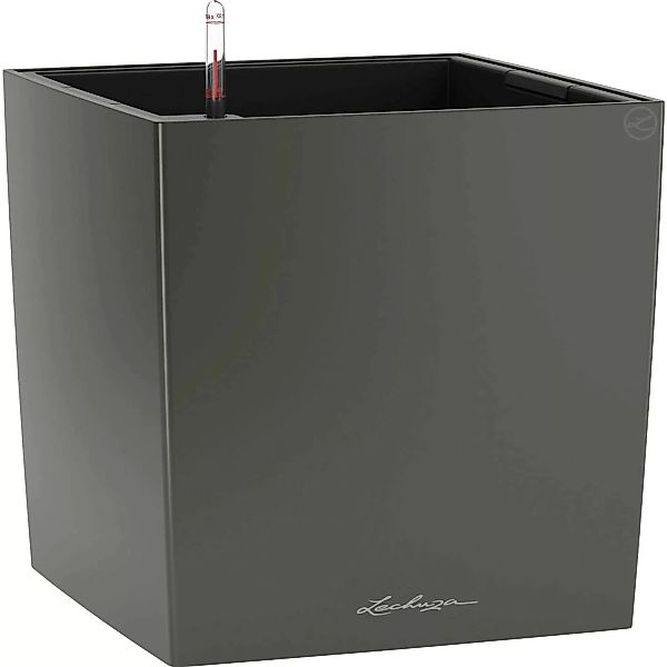 Lechuza Pflanzgefäß Cube Premium 50 cm x 50 cm Anthrazit metallic günstig online kaufen