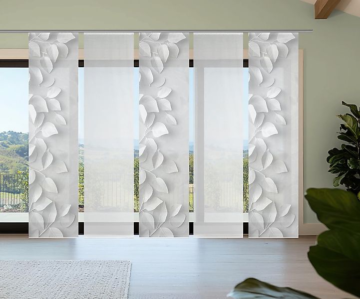 Vision S Schiebegardine "RIXA" Paneelwagen 5 Stk. tlg. Schiebevorhang,Bambu günstig online kaufen