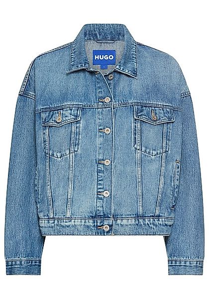 HUGO Blue Jeansjacke Lou_B mit Backprint günstig online kaufen