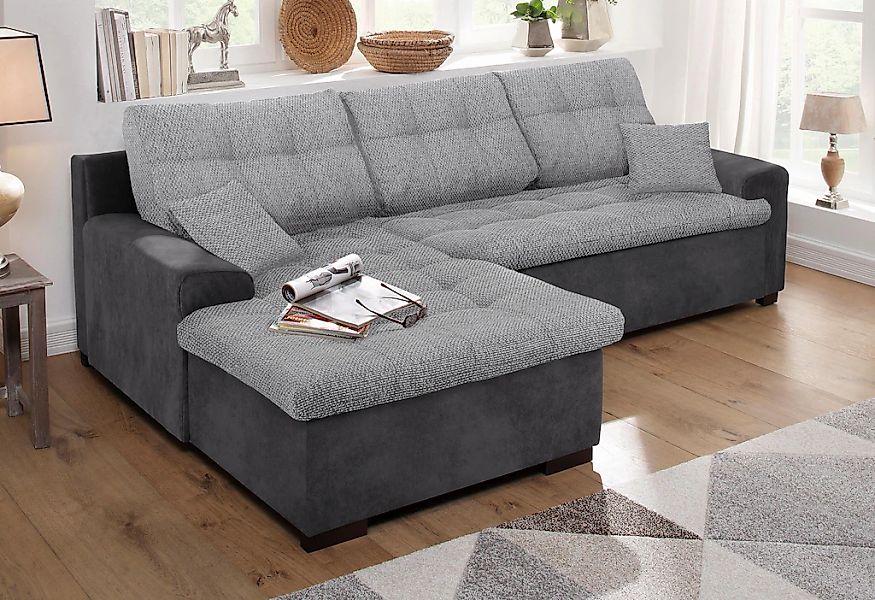 Home affaire Ecksofa »Föhr L-Form«, wahlweise mit Bettfunktion günstig online kaufen