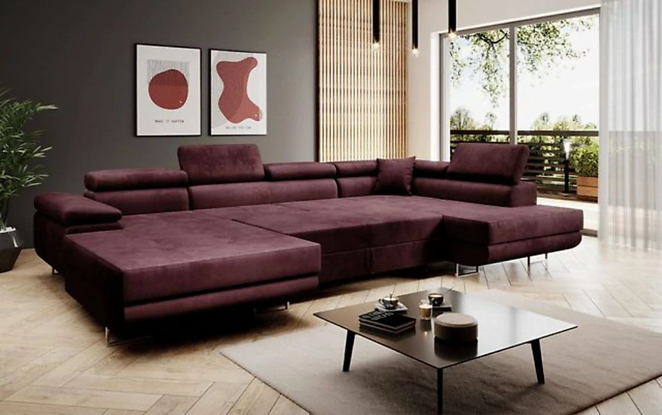 Luxusbetten24 Schlafsofa Designer Sofa Lago, mit Stauraum und Schlaffunktio günstig online kaufen