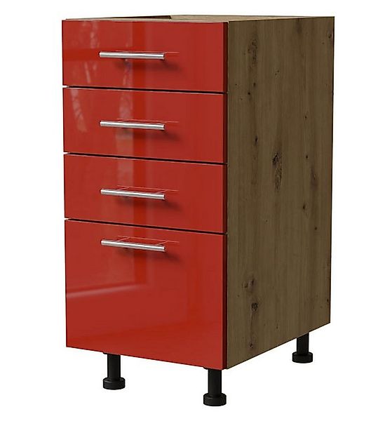 Feldmann-Wohnen Unterschrank Brerra (D4/40, 4 Schubladen - REJS Comfort Box günstig online kaufen