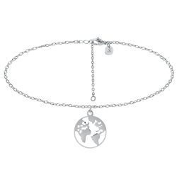 Kim Johanson Kette mit Anhänger Weltkarte, günstig online kaufen