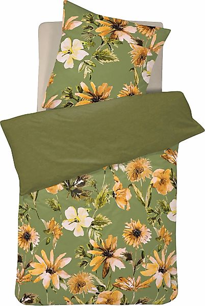 Cinderella Wendebettwäsche "Cleo" 2 Stk. mit floralem Print günstig online kaufen