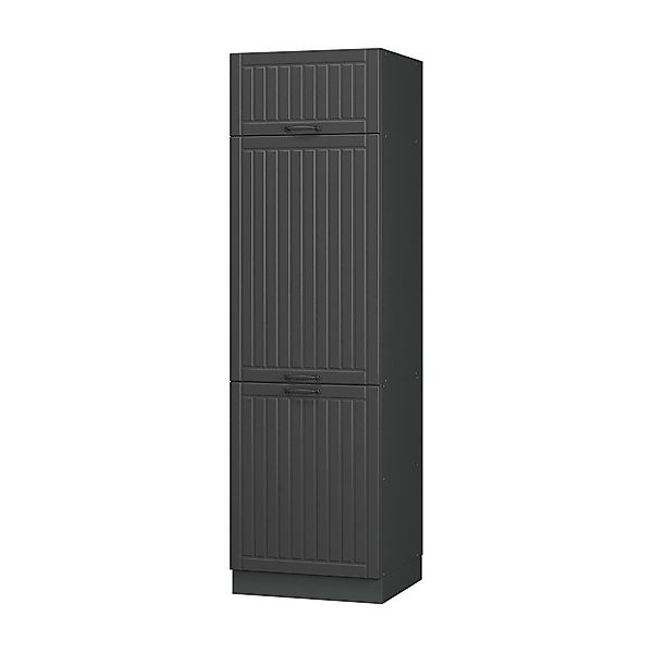 Vicco Kühlumbauschrank Fame-Line, Dunkelgrau/Anthrazit, 60 cm günstig online kaufen