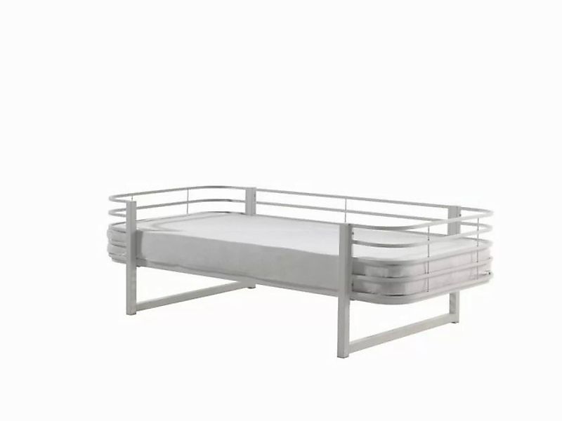 Vipack Einzelbett aus Metall in Weiß. Abmessungen (BxHxT) 206x62,5x99 cm günstig online kaufen