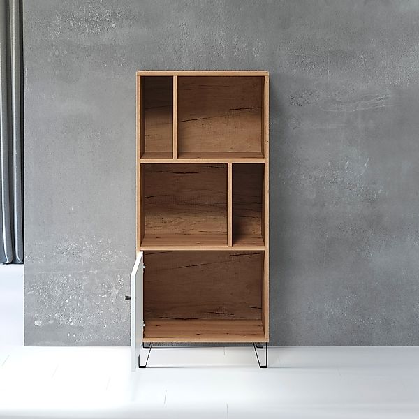 PLACES OF STYLE Stauraumregal "Tarragona" 1 Stk. tlg. Regal mit 1 Tür & 4 o günstig online kaufen
