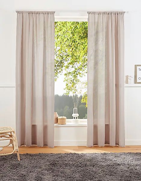 LeGer Home by Lena Gercke Vorhang »Lanea«, (1 St.), Leinenoptik, 1 Schal, v günstig online kaufen