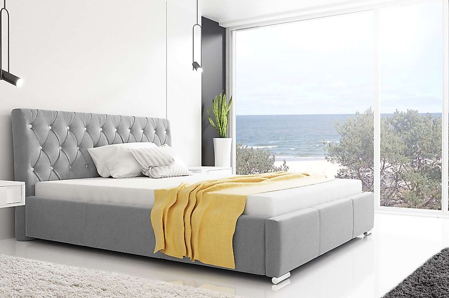 99rooms Polsterbett Kevin (Schlafzimmerbett, Bett), 120/140/160/180/200x200 günstig online kaufen