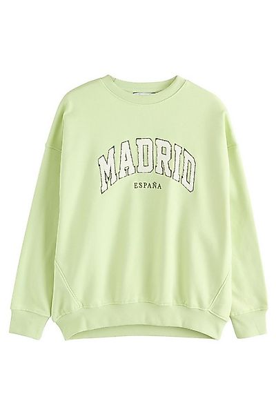 Next Sweater Relaxed Fit Boucle-Sweatshirt mit Grafikprint (1-tlg) günstig online kaufen