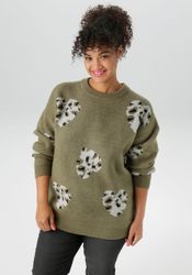 Aniston PLUS Strickpullover mit eingestrickten Herzchen günstig online kaufen