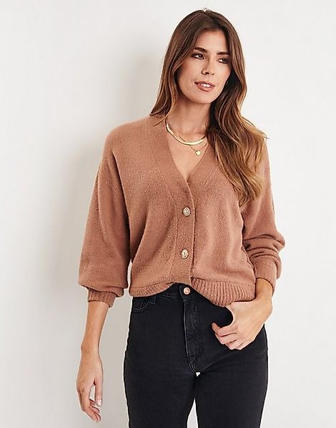 Threadbare Strickjacke Breanna Jewel Button Cardigan mit kurzem Schnitt günstig online kaufen