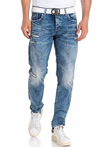 Cipo & Baxx Destroyed-Jeans Regular im Used-Look günstig online kaufen