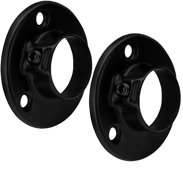 SOTECH 1 Paar Schrankstangenlager Circle 25 Rund Schwarz günstig online kaufen