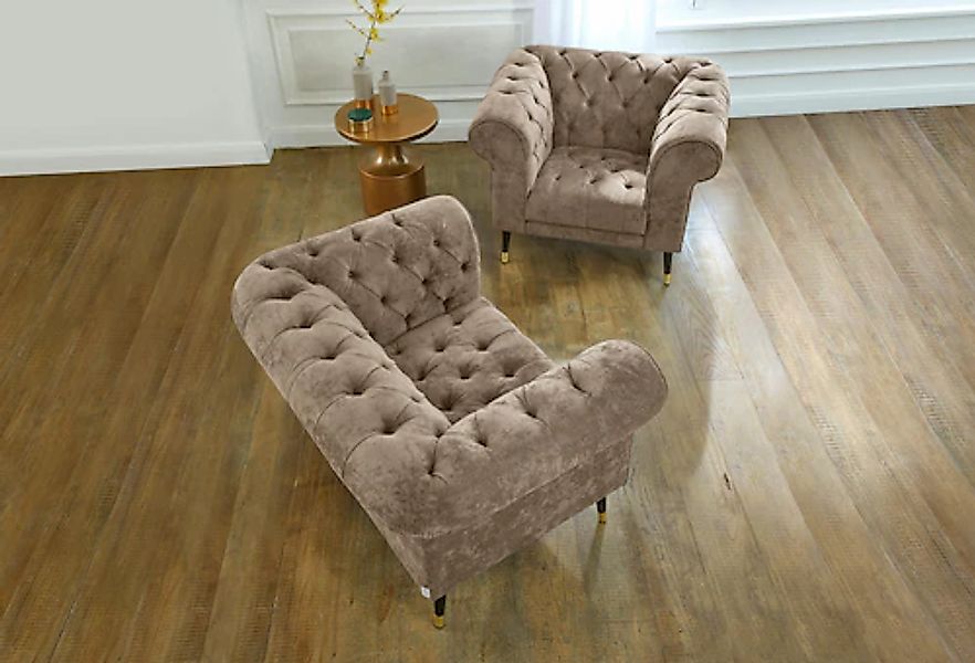 Home affaire Loveseat »Tinnum Loveseat, Chesterfield Sessel« günstig online kaufen