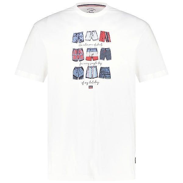 Hajo T-Shirt mit Motiv-Print Farbe weiß Größe: 6XL günstig online kaufen