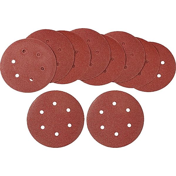 LUX-TOOLS Schleifauflagen für Exzenterschleifer 10 Stück Ø 150 mm K80 günstig online kaufen