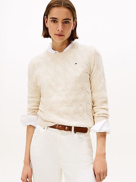 Tommy Hilfiger Strickpullover SOFT WOOL CABLE günstig online kaufen