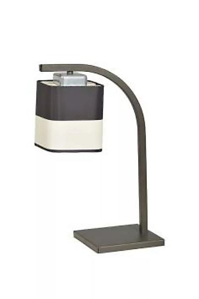 Wohnliche Tischlampe mit Stoffschirm Braun H:38cm günstig online kaufen
