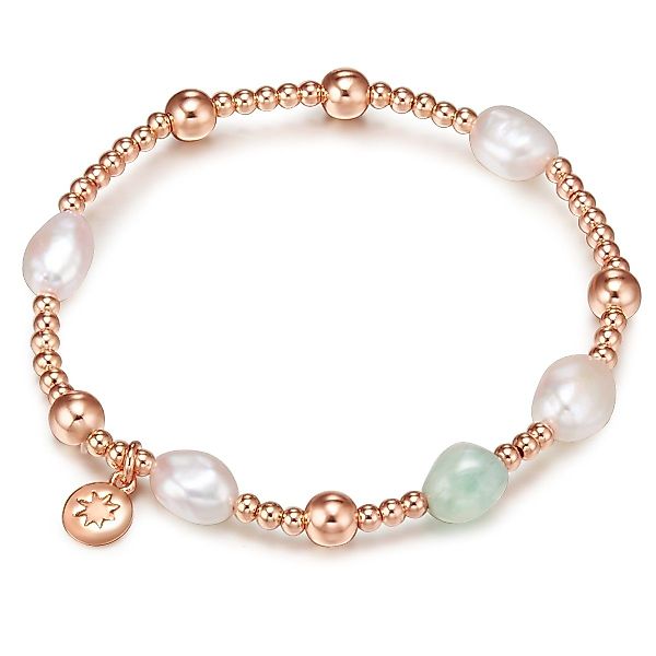 Lulu & Jane Perlenarmband roségold, Metall-Legierung günstig online kaufen
