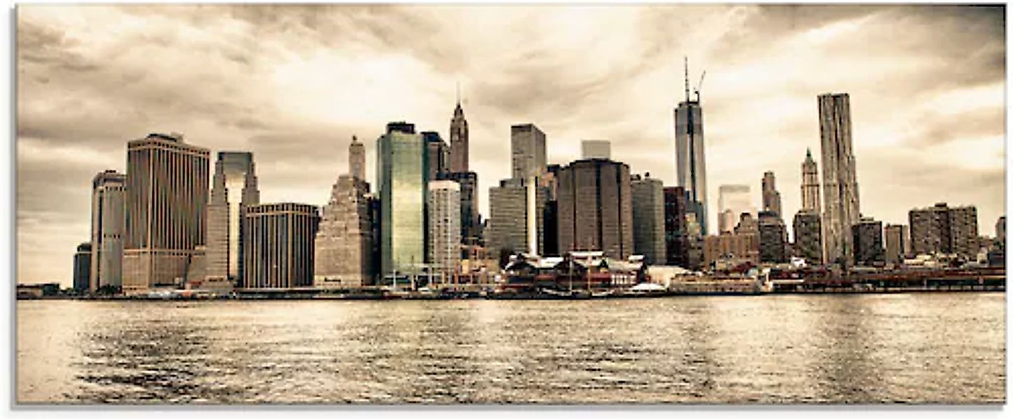 Artland Glasbild »Lower Manhattan Skyline« Amerika 1 Stk. tlg. in verschied günstig online kaufen
