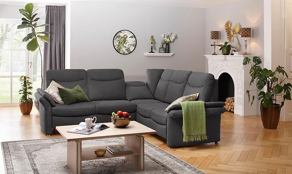 Home affaire Ecksofa »Tahoma L-Form«, mit Armlehnfunktion, wahlweise Bettfu günstig online kaufen