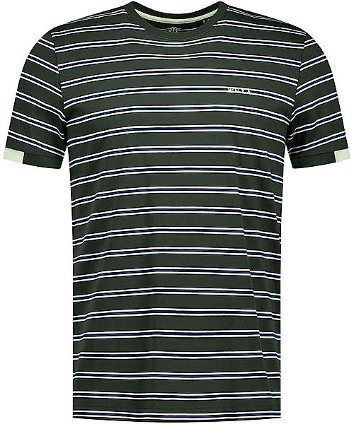 NZA T-shirt Noel Stripes Forest Green - Größe XL günstig online kaufen