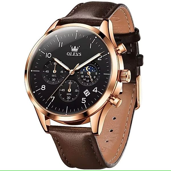 OLEVS Quarzuhr OLEVS Luxus Herrenuhr Chronograph günstig online kaufen
