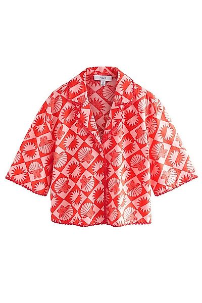 Next Kurzarmbluse Sommershirt mit Leinenanteil (1-tlg) günstig online kaufen