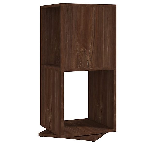 vidaXL Bücherregal, Drehregal Braun Eiche-Optik 34,5x34,5x75,5 cm Holzwerks günstig online kaufen