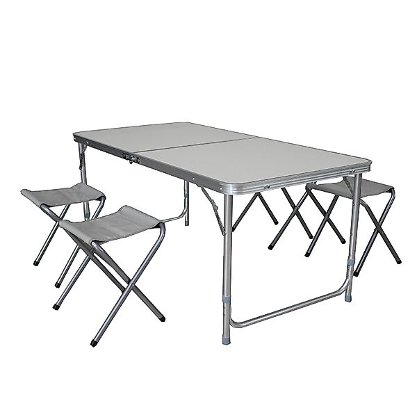 Mojawo 5 Teilig Casmpingmöbelset Aluminium Outdoor CampingL120xB60xH70cm Ca günstig online kaufen